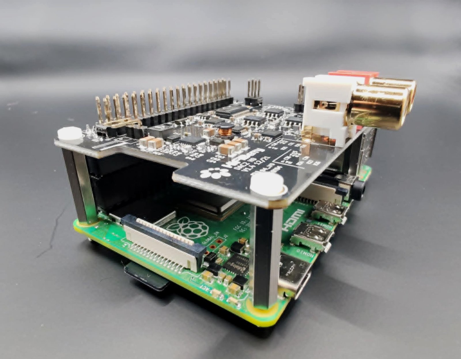 Base Raspberry Pi et DAC HAT Ground State